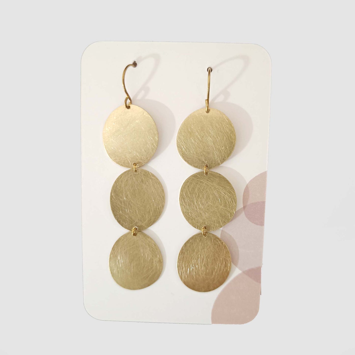 Boucles d'oreilles en laiton Trio
