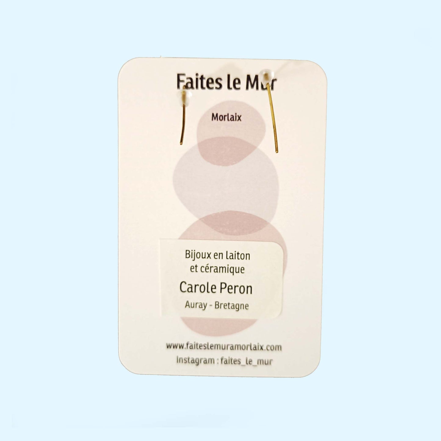 Boucles d'oreilles en laiton - Deux cercles