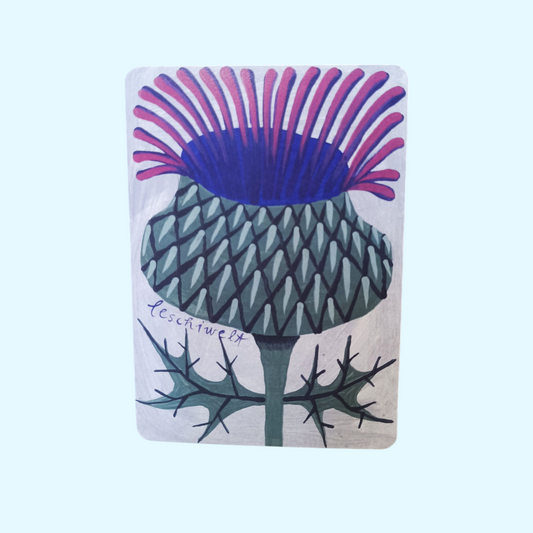 Carte postale - Fleur d'artichaut