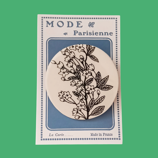 Broche en céramique - Branche fleurie -30%
