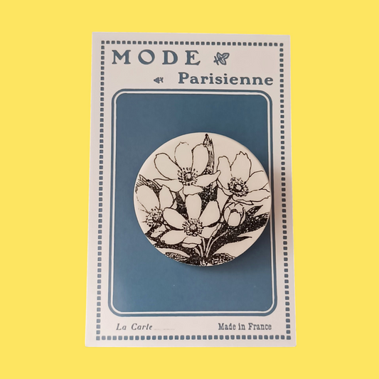 Broche en céramique - Fleur -30%